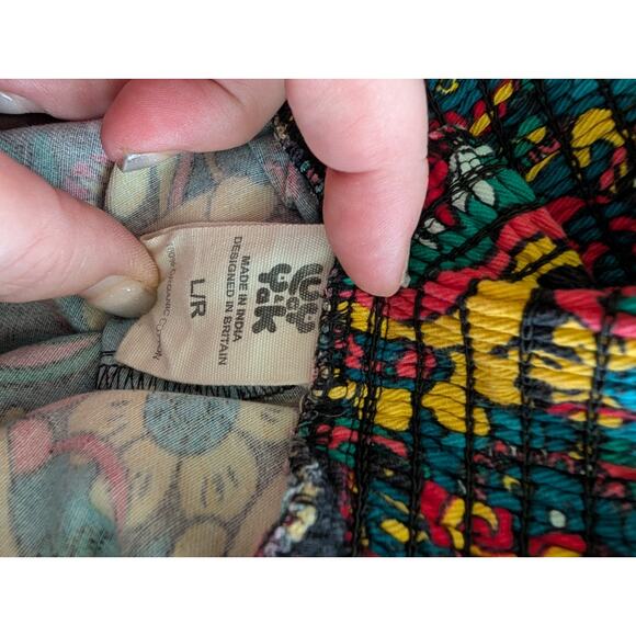 Lucy & Yak Colorful Floral Wide Leg Pants - Picture 4 of 6